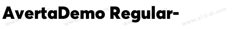 AvertaDemo Regular字体转换